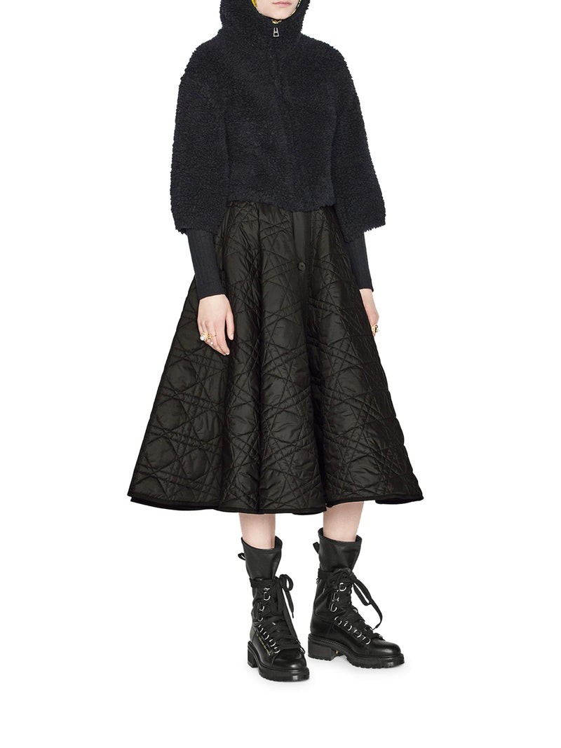 MACROCANNAGE MID-LENGTH SKIRT