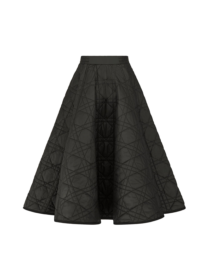 MACROCANNAGE MID-LENGTH SKIRT