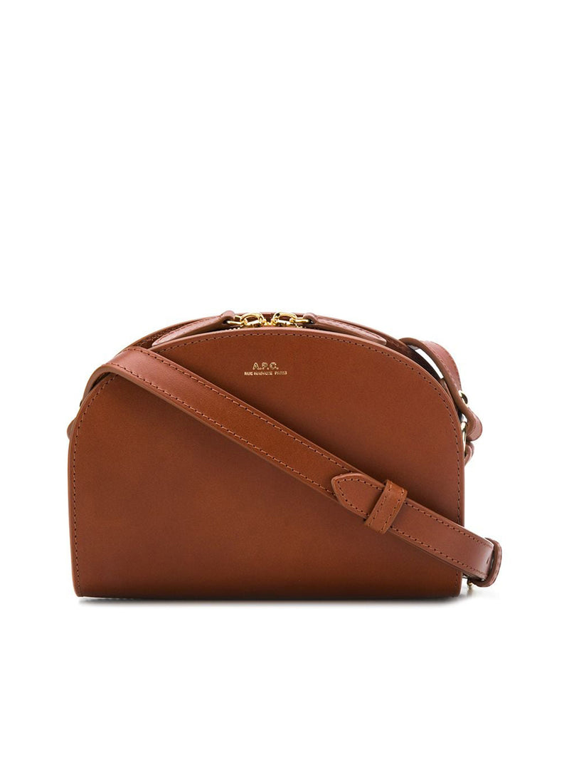 A.P.C. Demi-Lune Leather Shoulder Bag