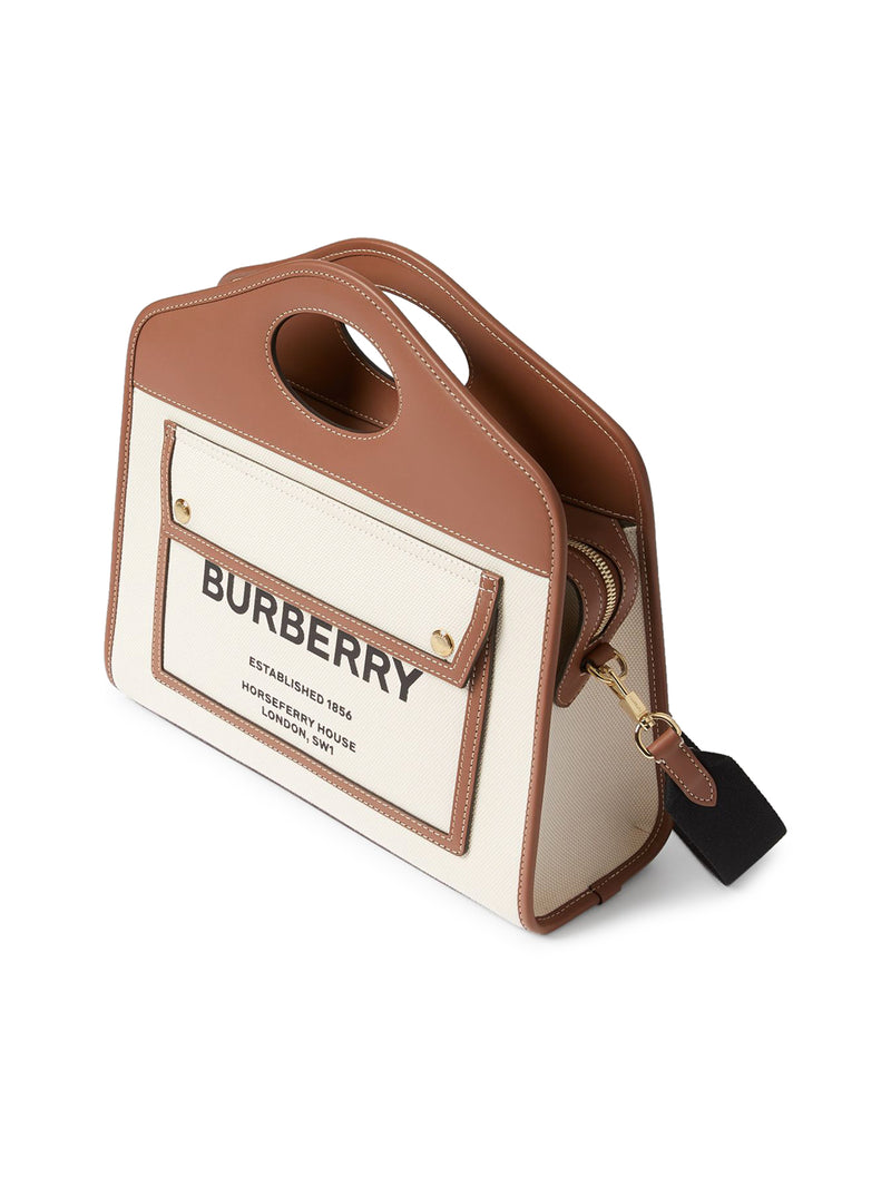 Burberry Mini Pocket Tote in Brown