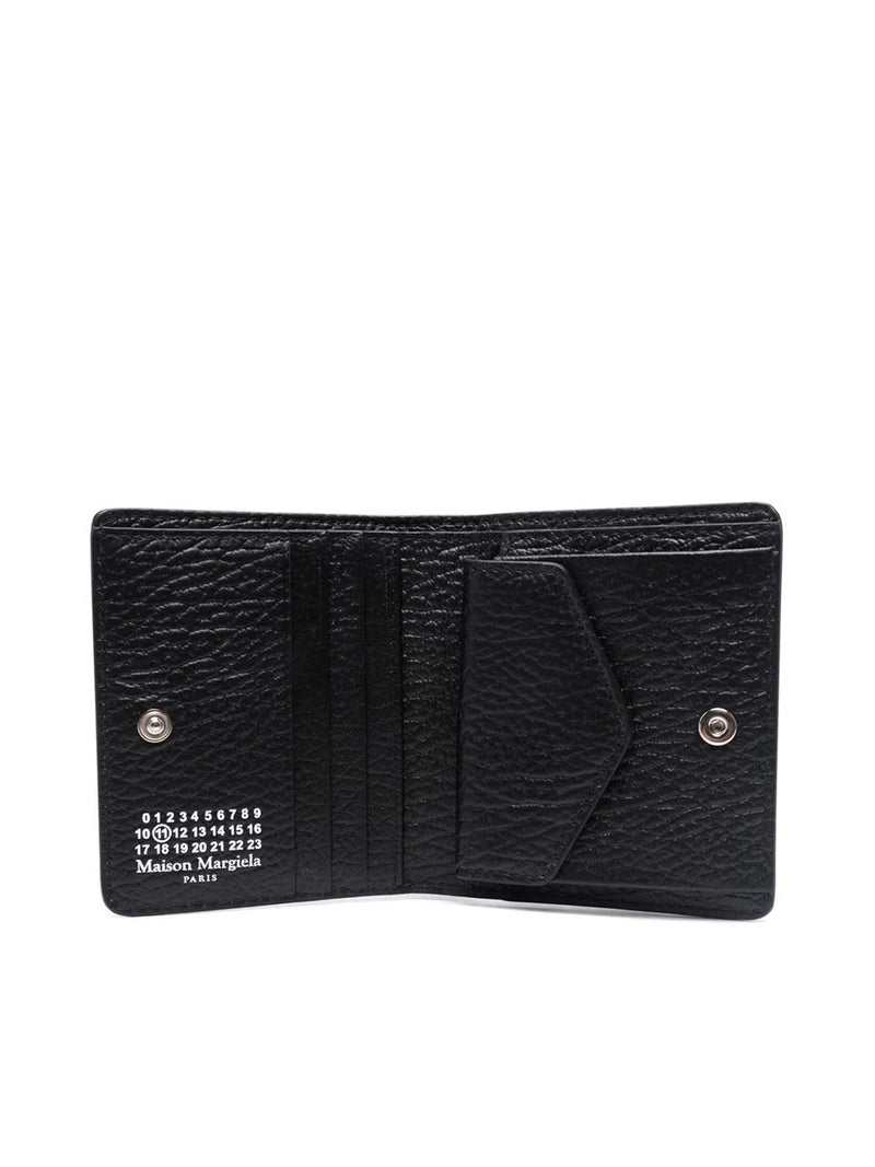 heavy-grain bi-fold wallet