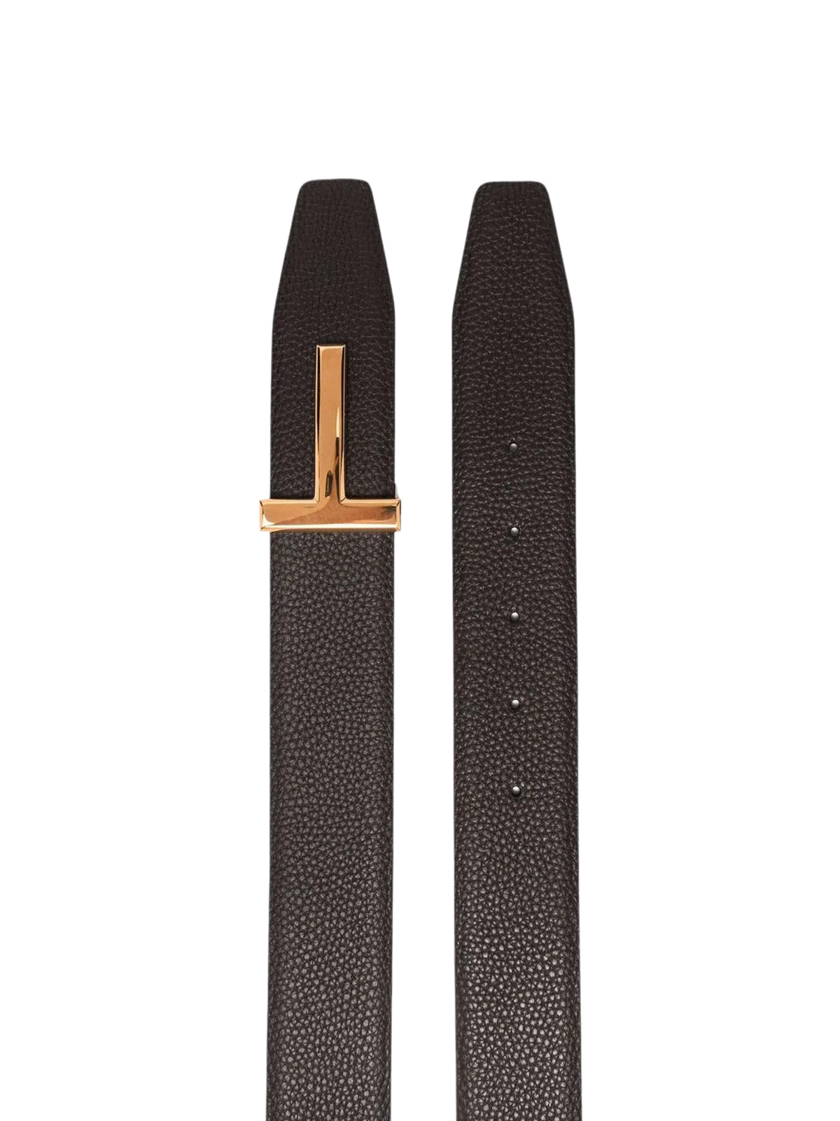 logo-lettering leather belt