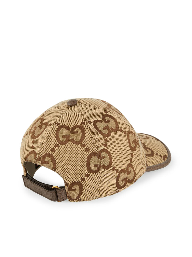 GUCCI GG Cotton Canvas Baseball Hat, Size XS, Beige
