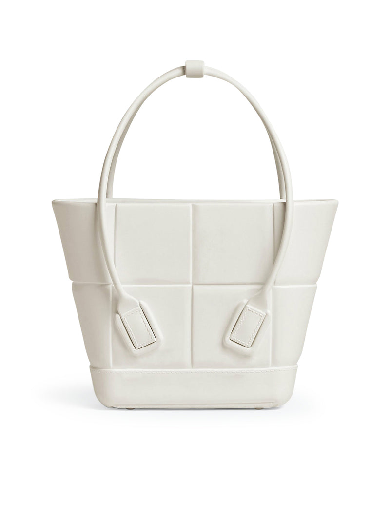 Bottega Veneta - Mini Arco Chalk Matte Rubber Tote