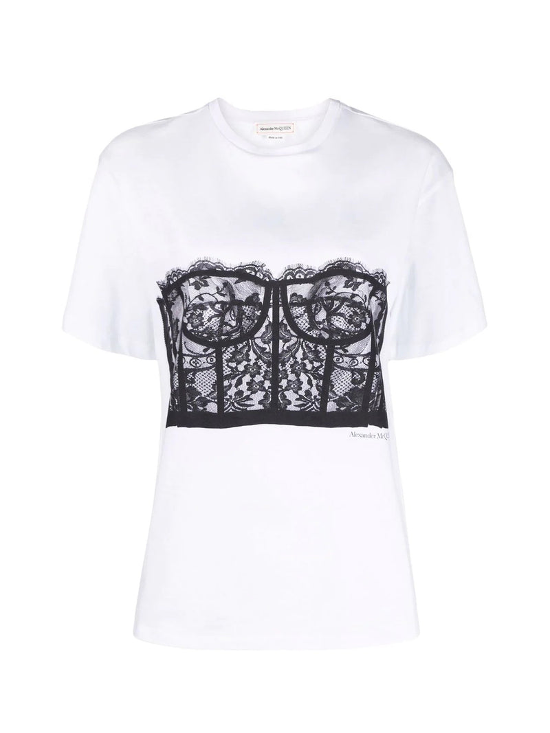 lace corset T-shirt