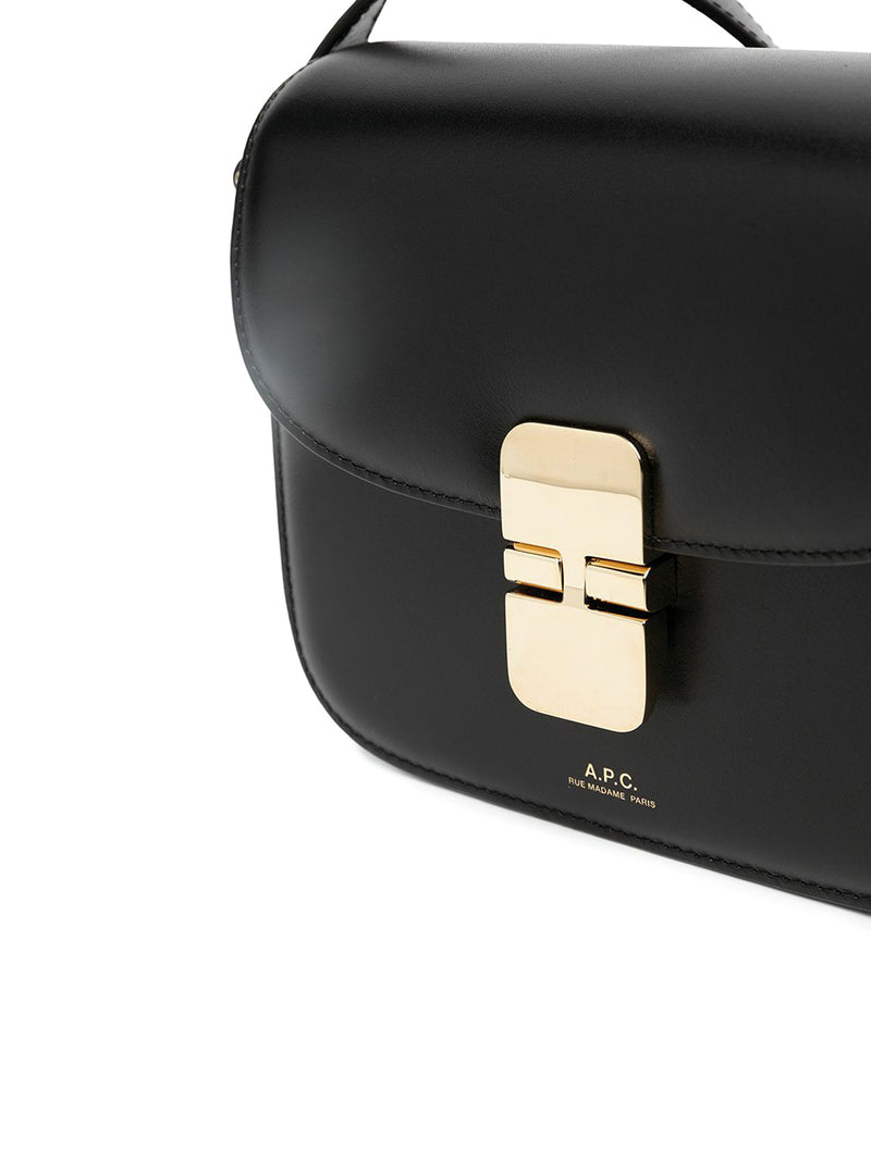 Grace shoulder bag in black leather