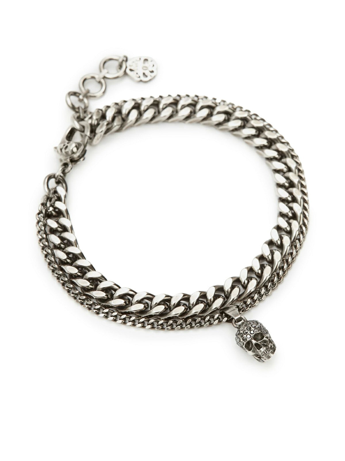Bracelet With Techio Pavé Chain in Antique Silver