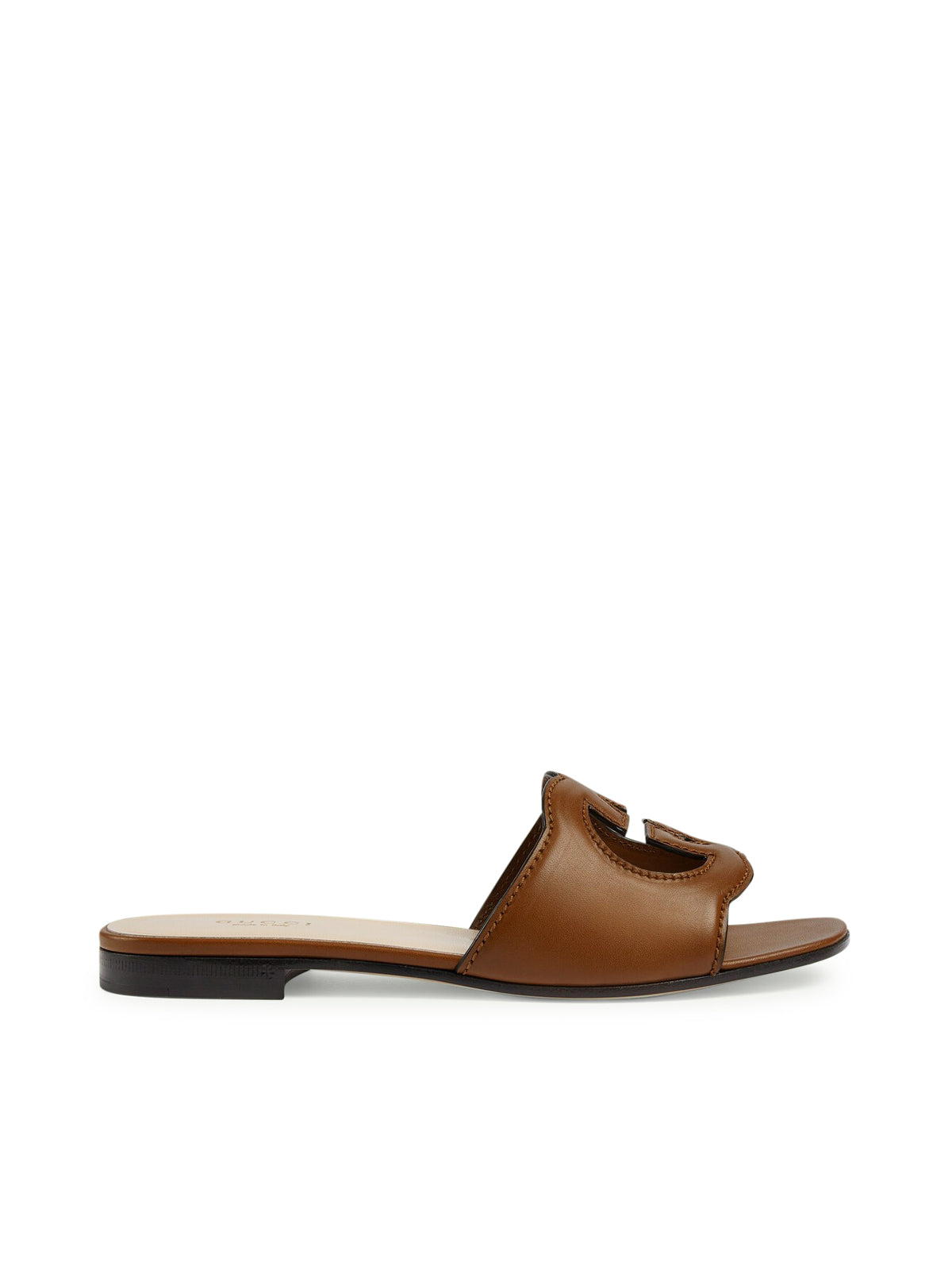 Women`s slider sandal with GG cut-out detail