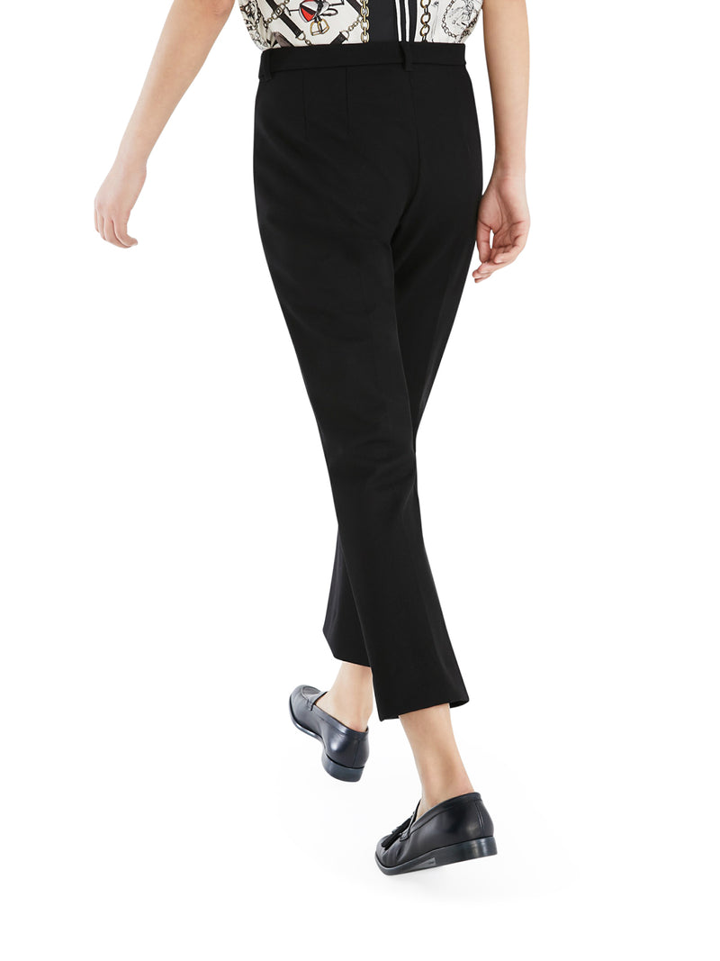 Stretch cotton blend trousers