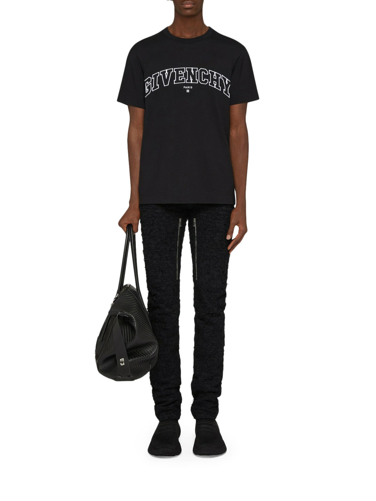T-shirt in GIVENCHY College embroidered jersey