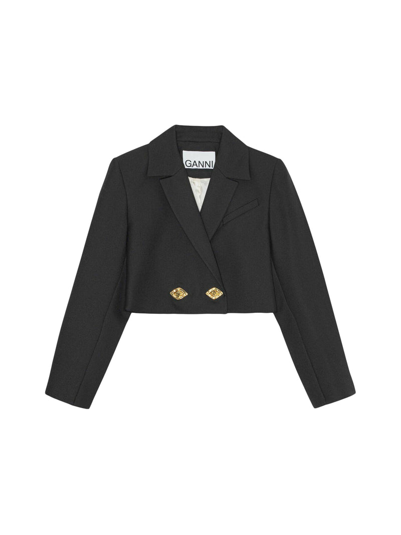 DOUBLE-BREASTED CROPPED BLAZER