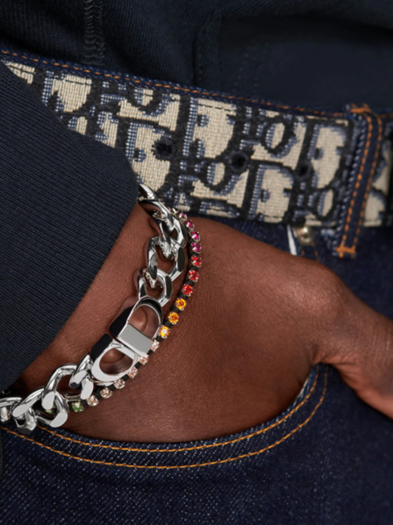 CD ICON KNIT BRACELET
