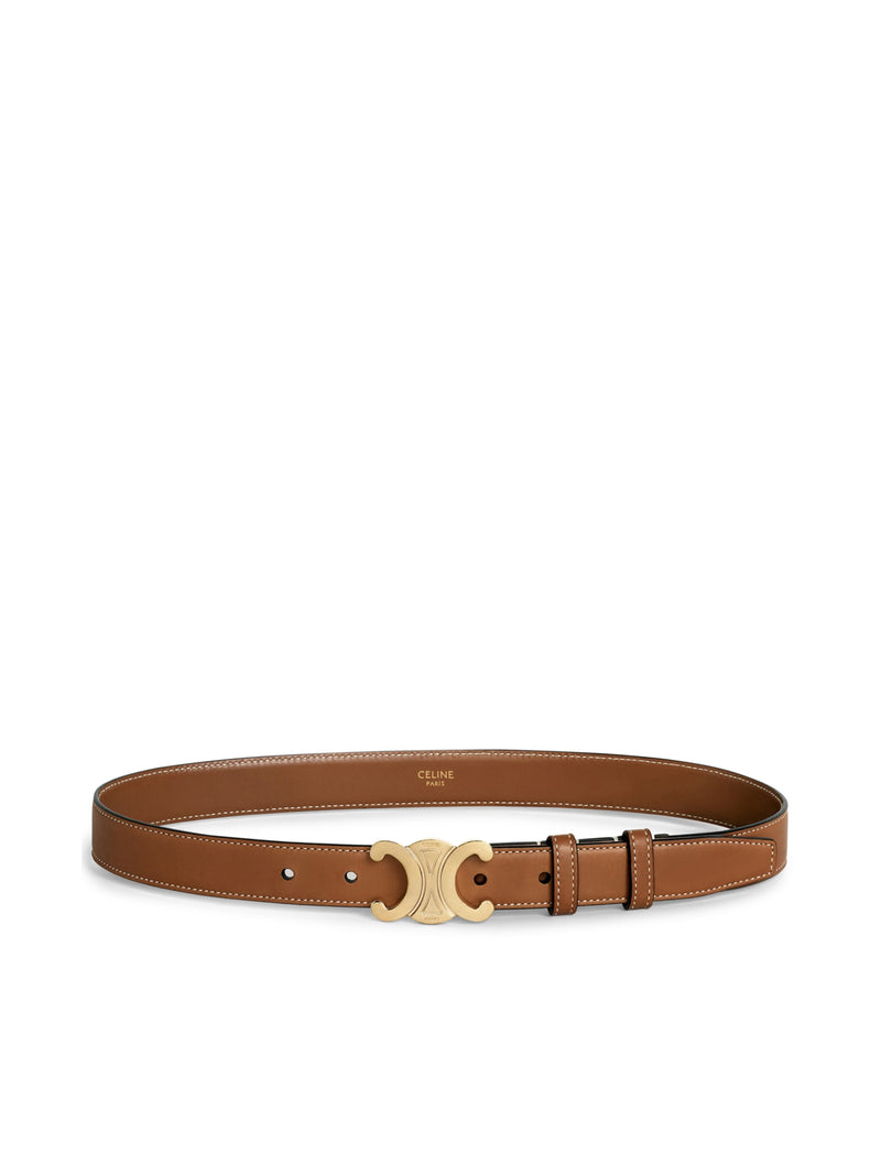 TRIOMPHE BELT IN NATURAL CALF LEATHER TAN