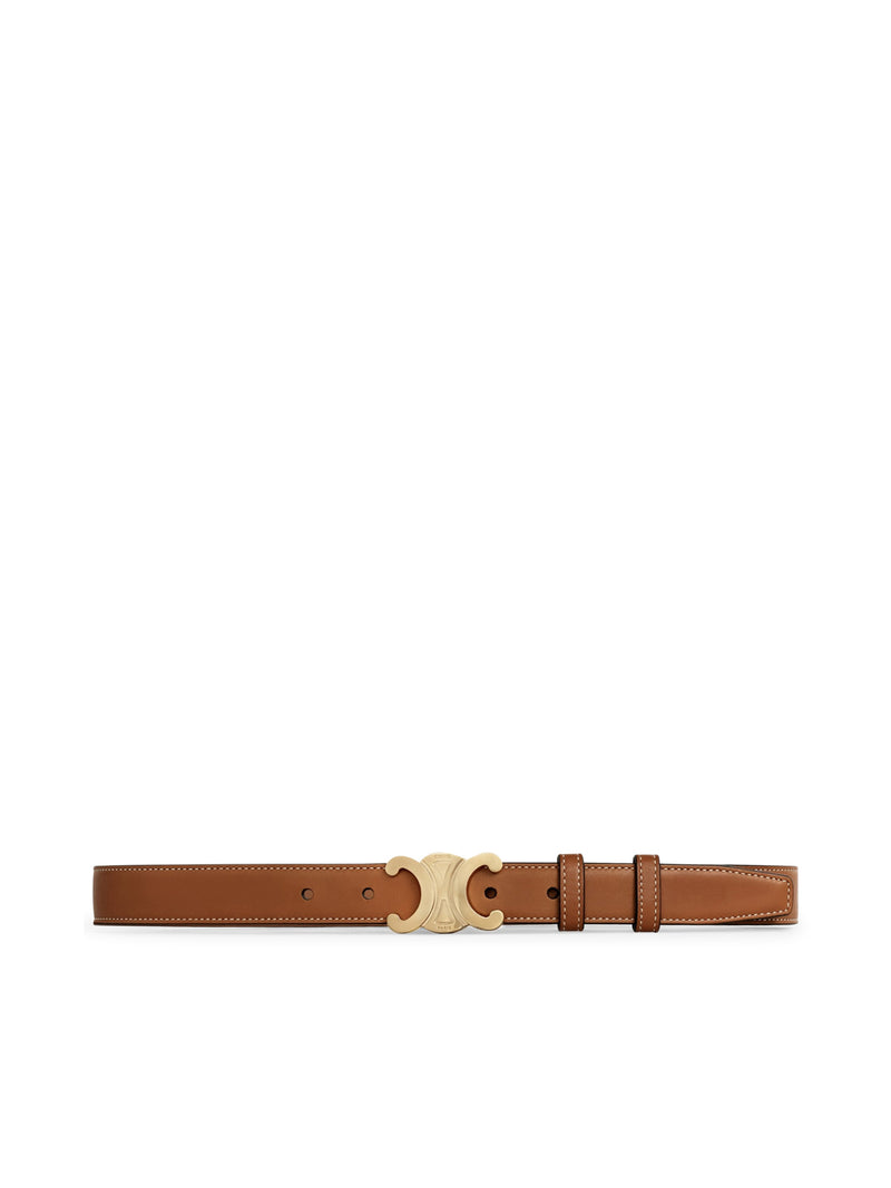 TRIOMPHE BELT IN NATURAL CALF LEATHER TAN