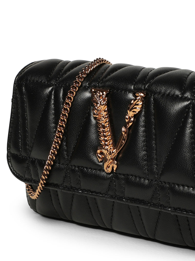 Versace Virtus - Shoulder bag for Woman - Black - DBFI002D2NTRT-DNMOV