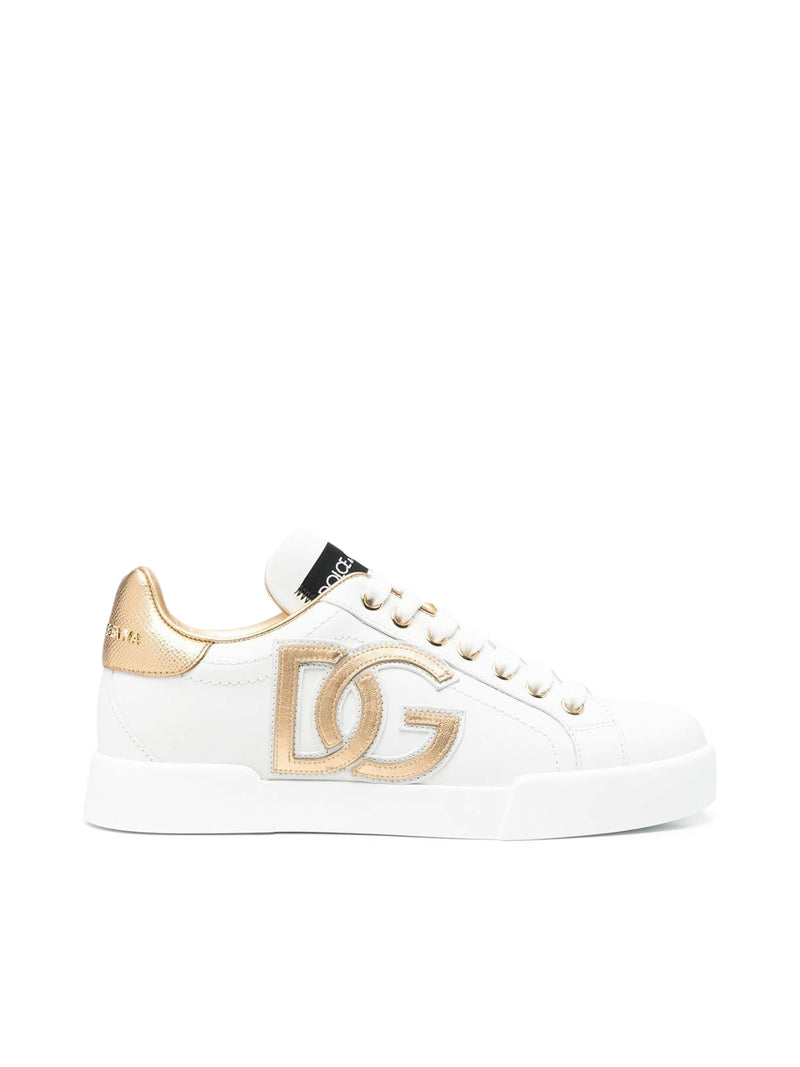 DG-embellished low-top sneakers