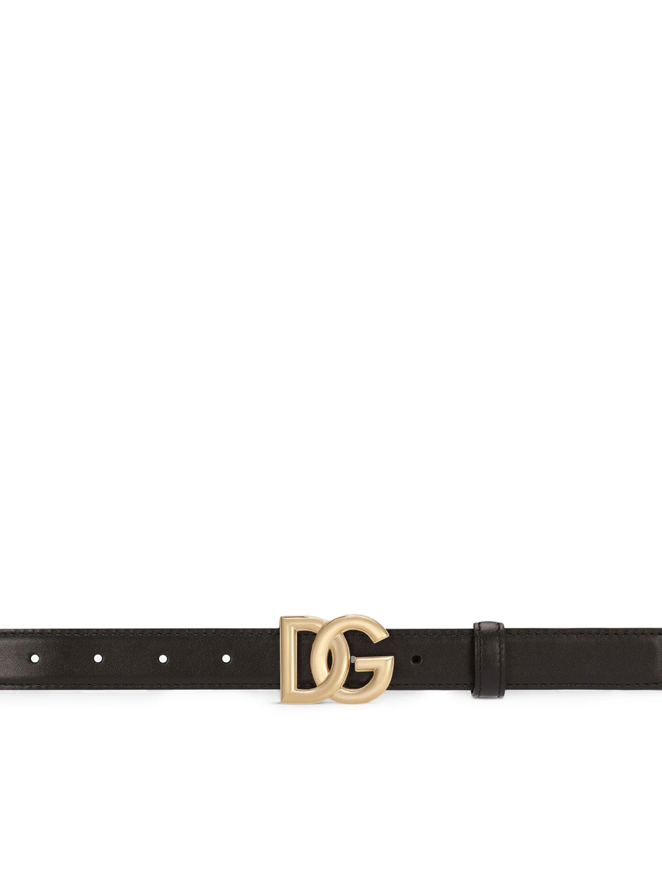Calfskin belt with DG logo