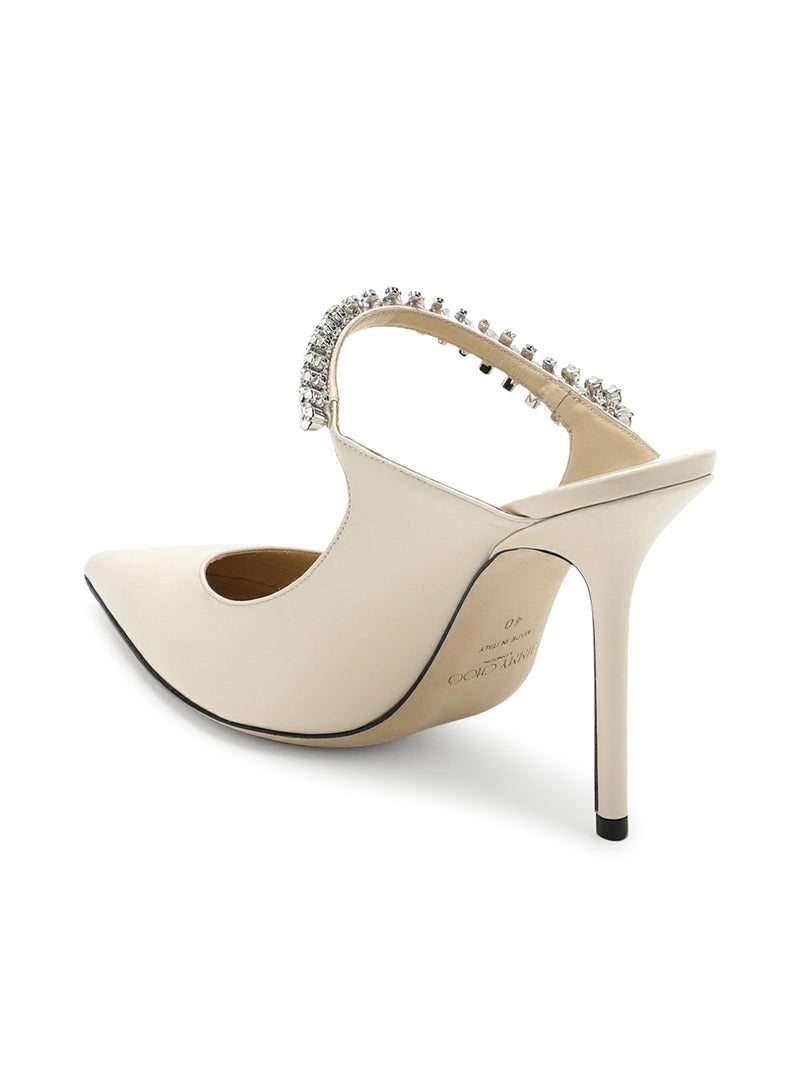 Bing cream pumps with crystals – Suit Negozi Row