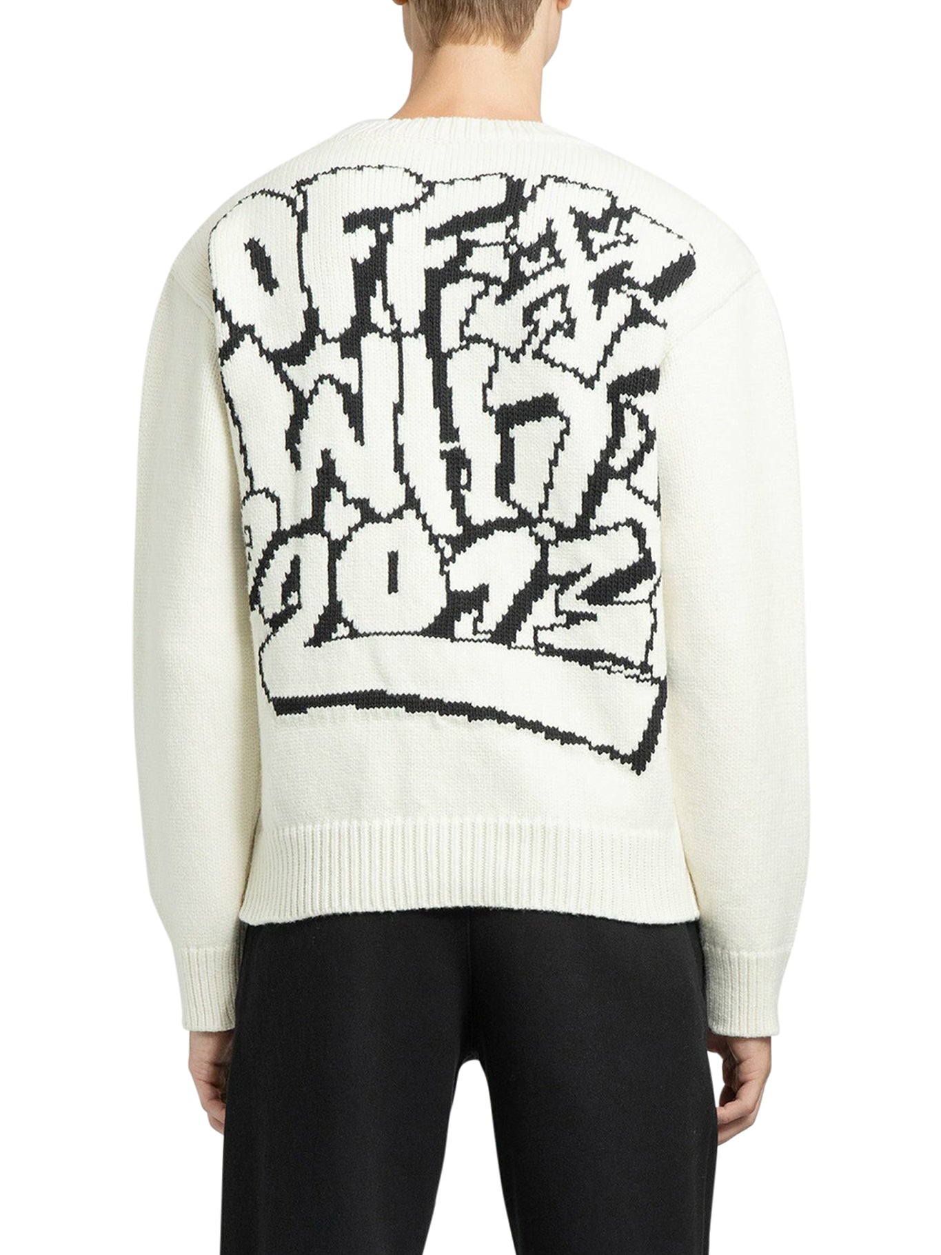 Off-White c/o Virgil Abloh Men's Sweater - Natural - Crew Neck