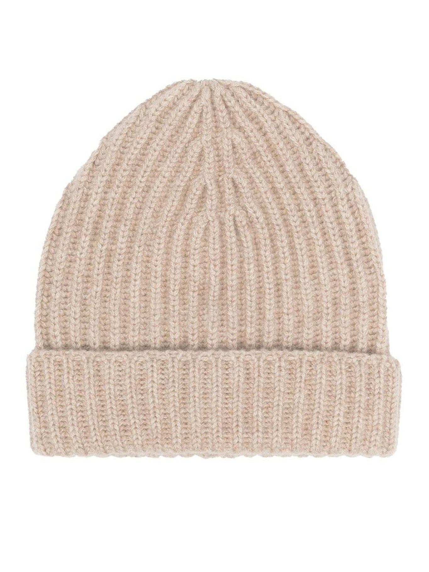 ribbed-knit cashmere beanie