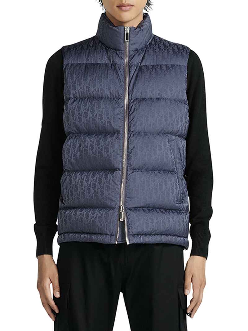 DIOR OBLIQUE SLEEVELESS DOWN JACKET