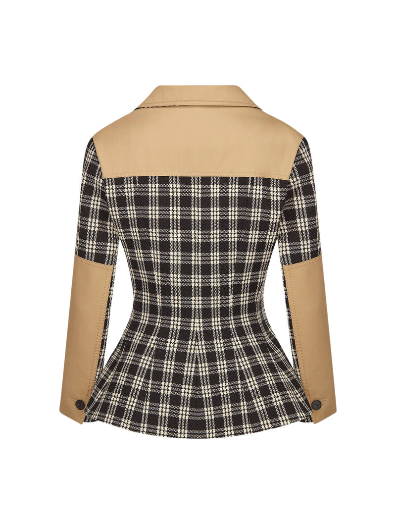 Check`n`Dior white and black wool
