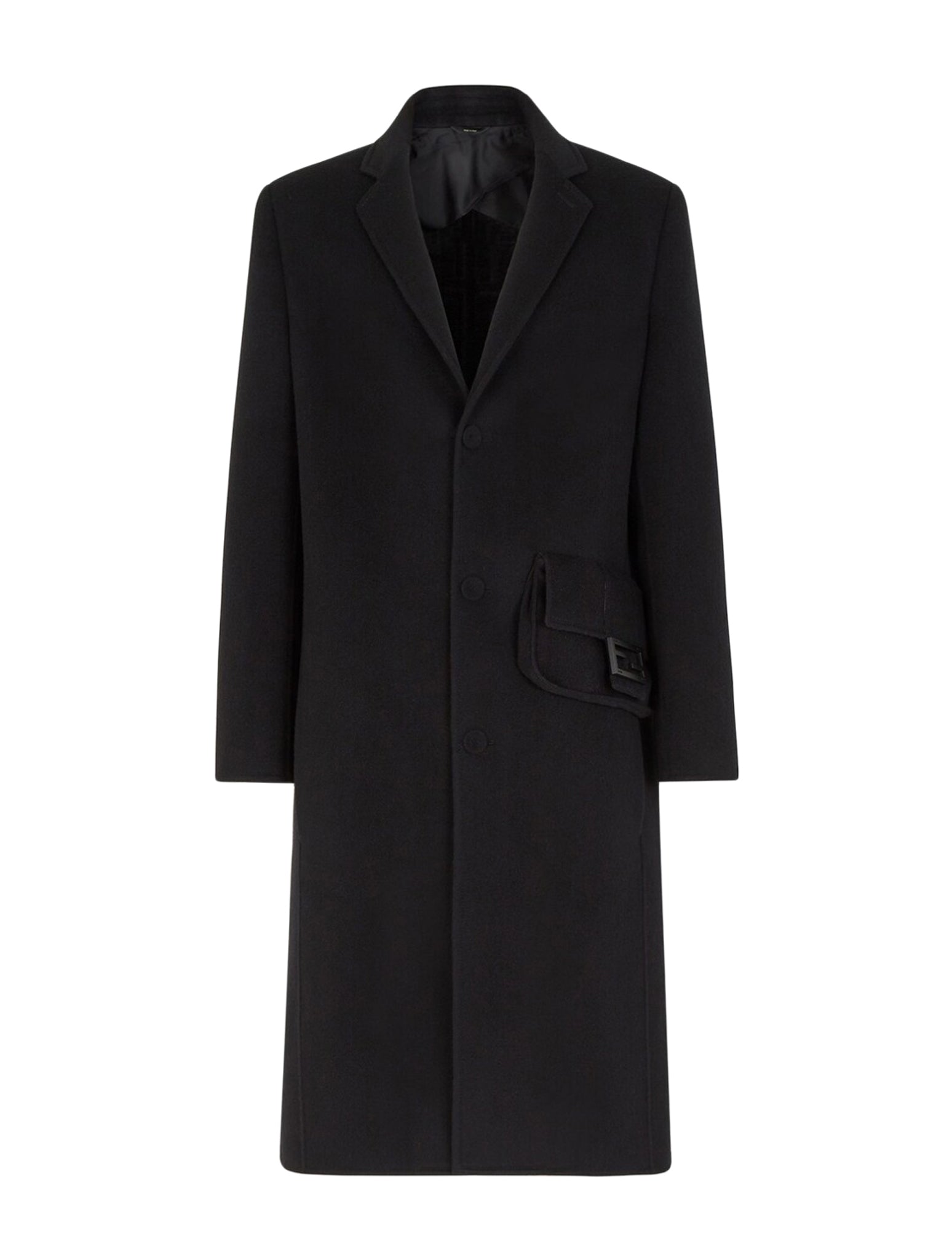 Black wool coat