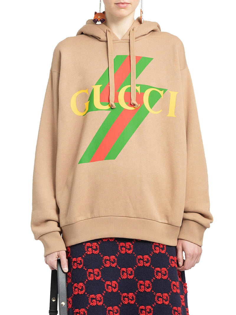 Web with vintage Gucci logo sweatshirt