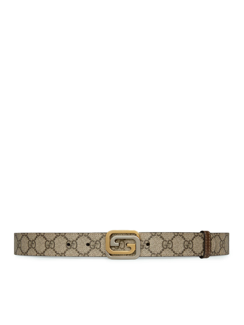 Belt with Square GG Cross Buckle - Gucci - Man
