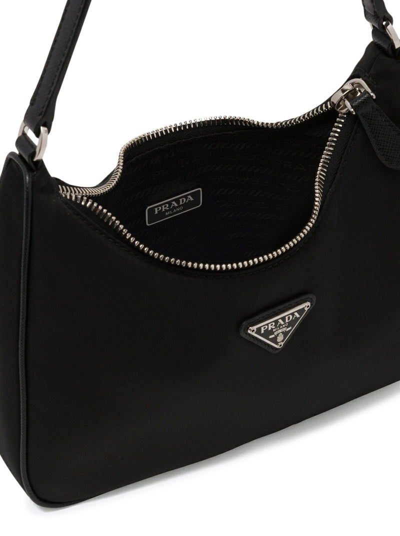 PRADA Re-Edition 2005 Mini Nylon Shoulder Bag Black