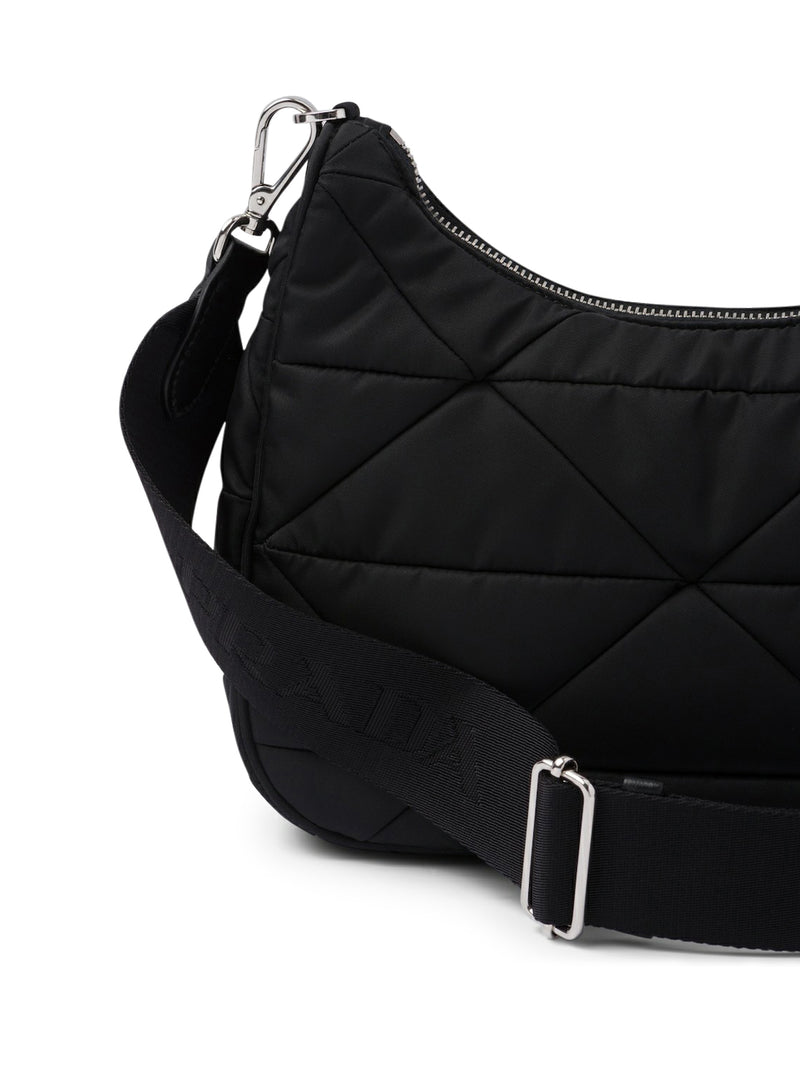 Re-nylon leather 48h bag Prada Black in Leather - 31231299