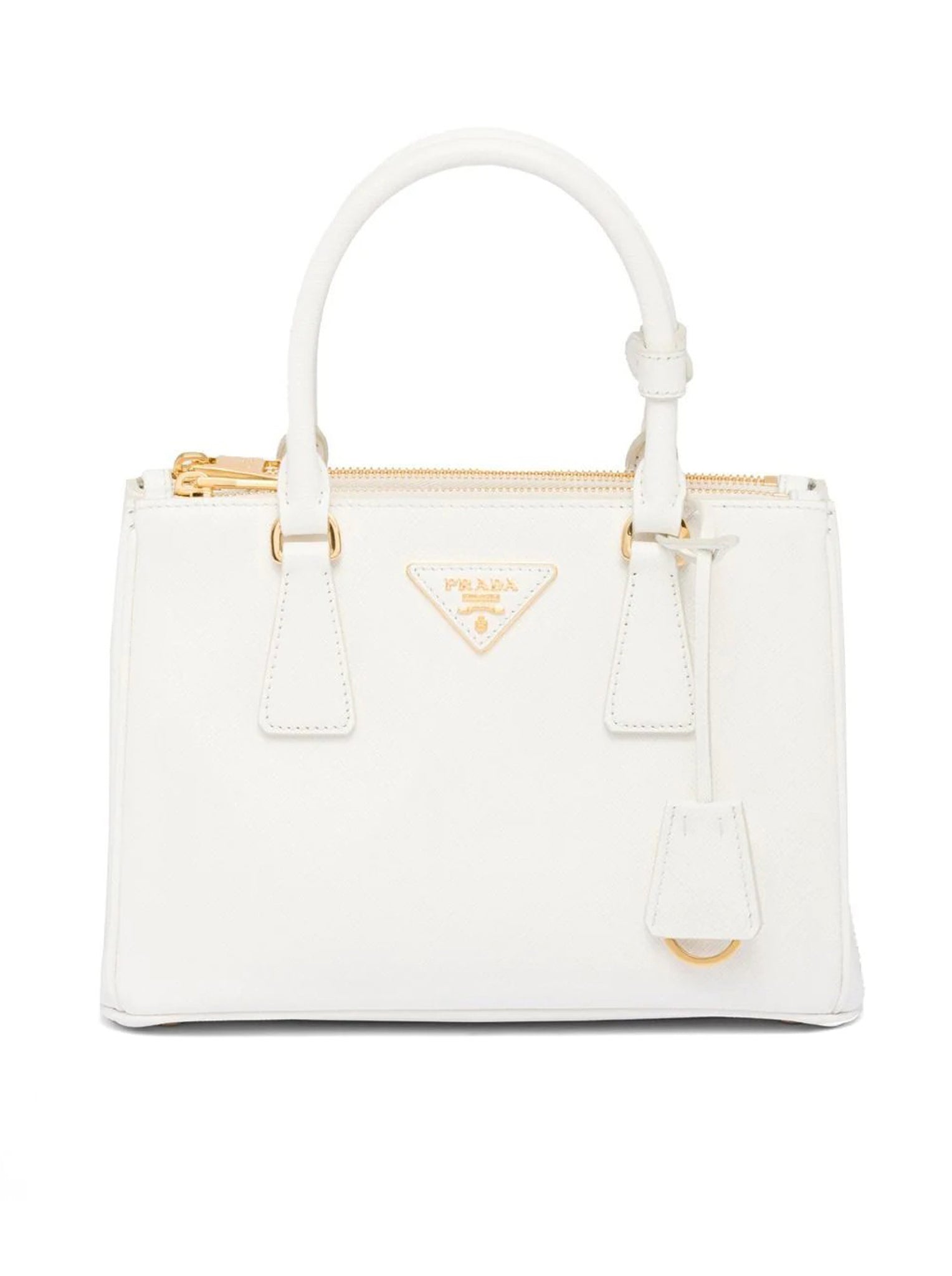 Small Prada Galleria Ombré Saffiano Leather Bag 1BA896, White, One Size