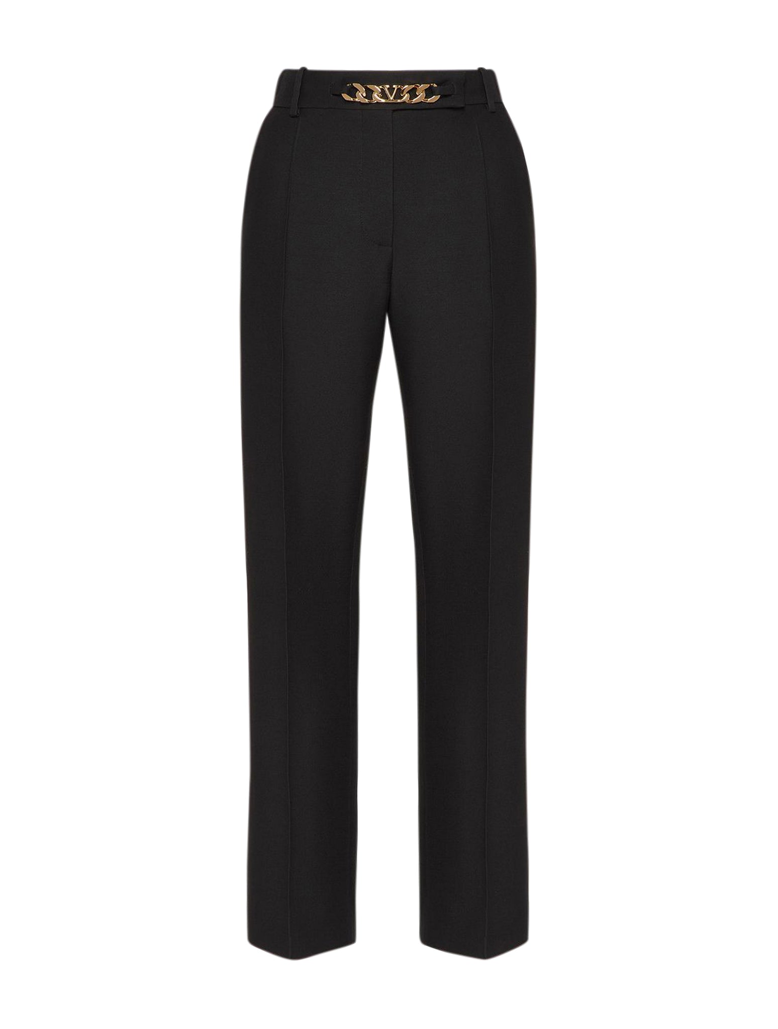 VLOGO CHAIN CREPE COUTURE TROUSERS
