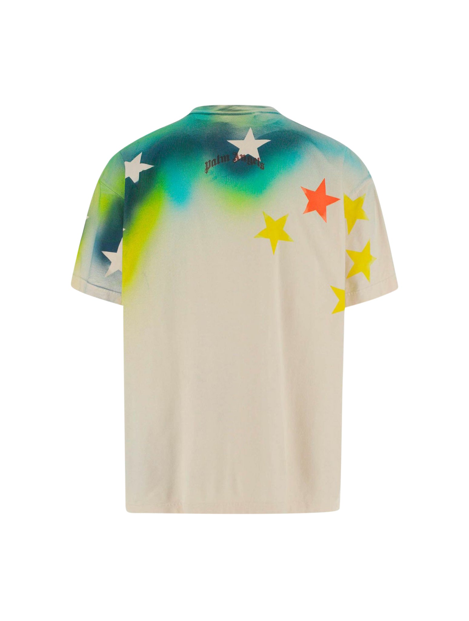 sprayed stars cotton t-shirt