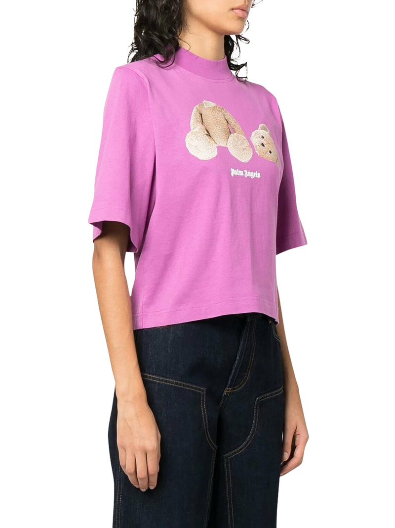 bear-print T-shirt, Palm Angels