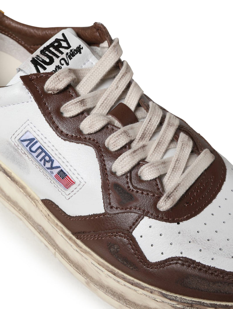 Autry sneakers in leather with used effect
