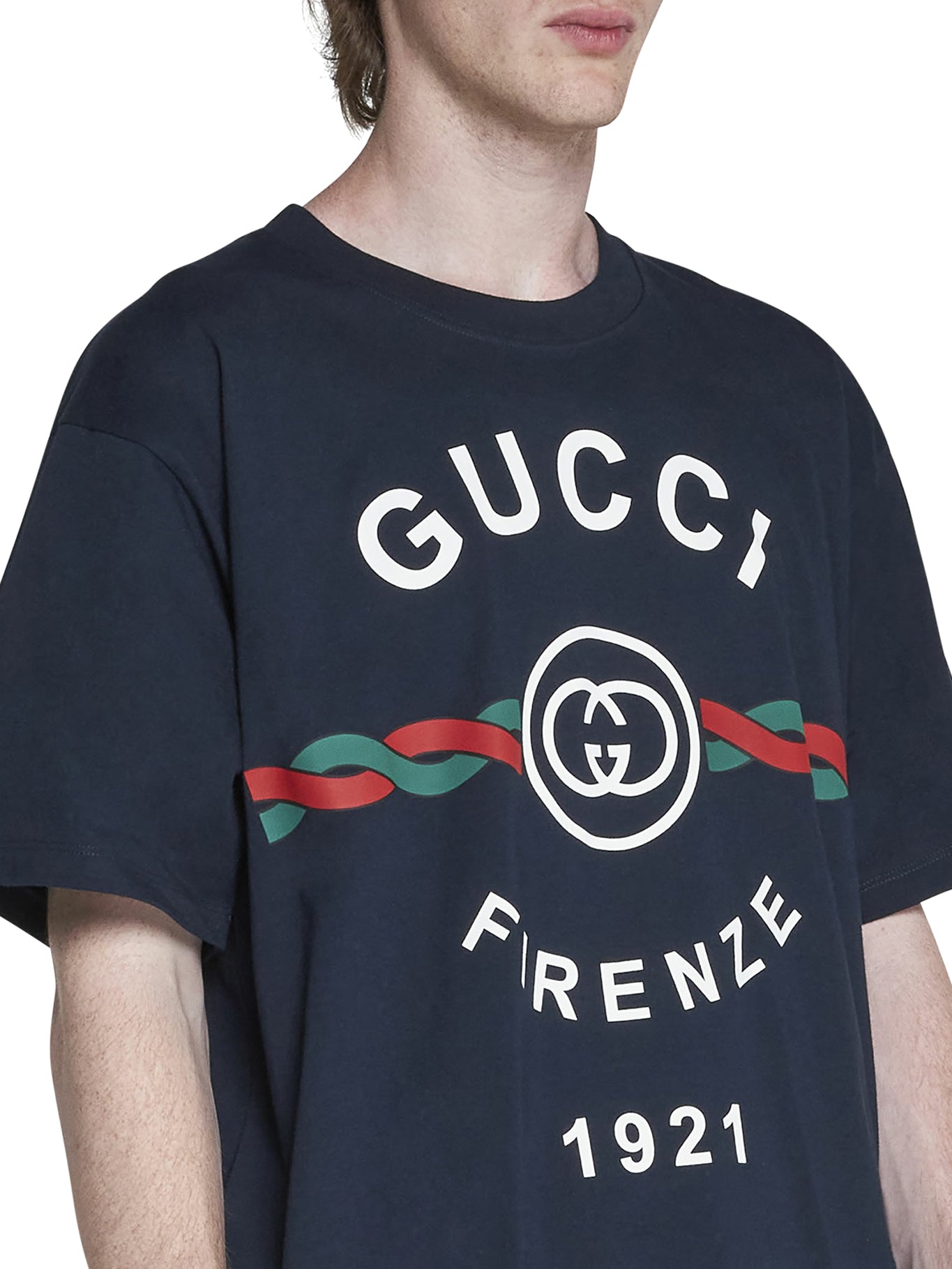 Gucci Navy 'Gucci Firenze 1921' T-Shirt