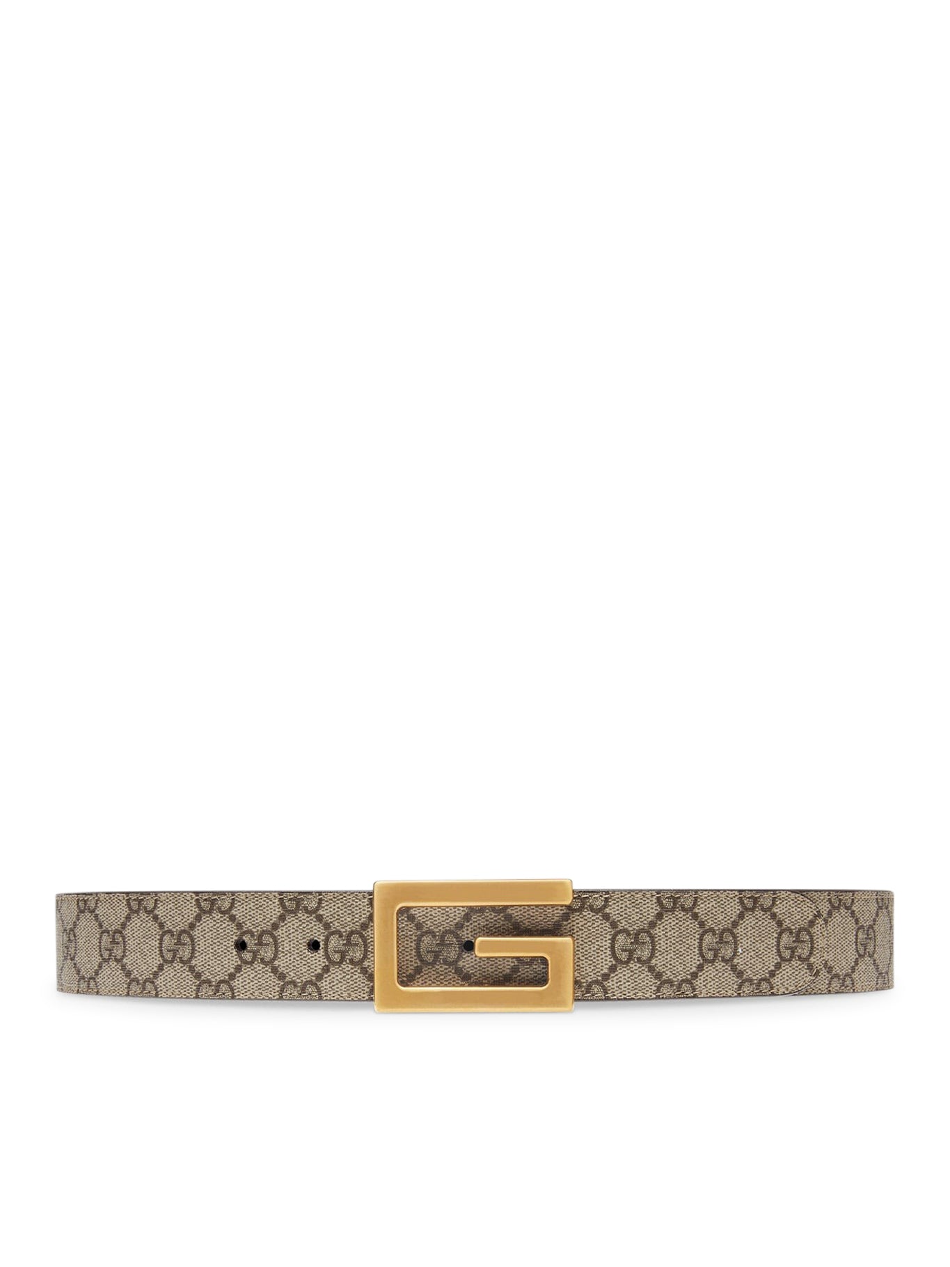 Reversible belt with square G buckle