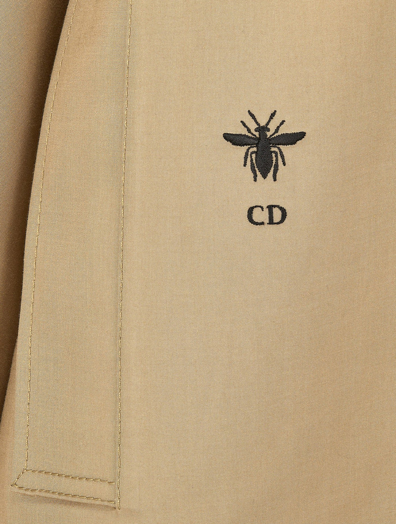 BEIGE COTTON GABARDINE CAPE