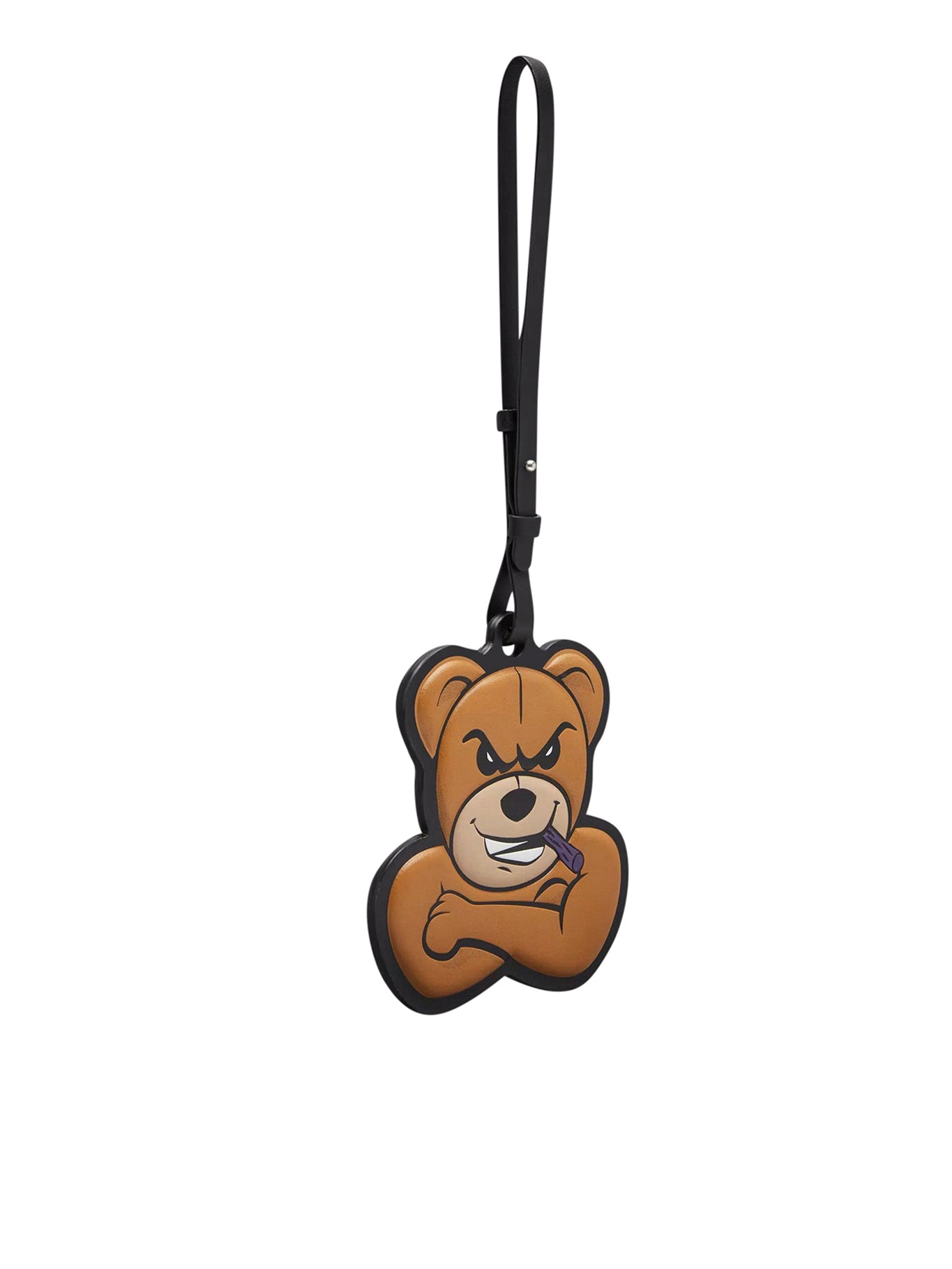 Bag charm with bear patch