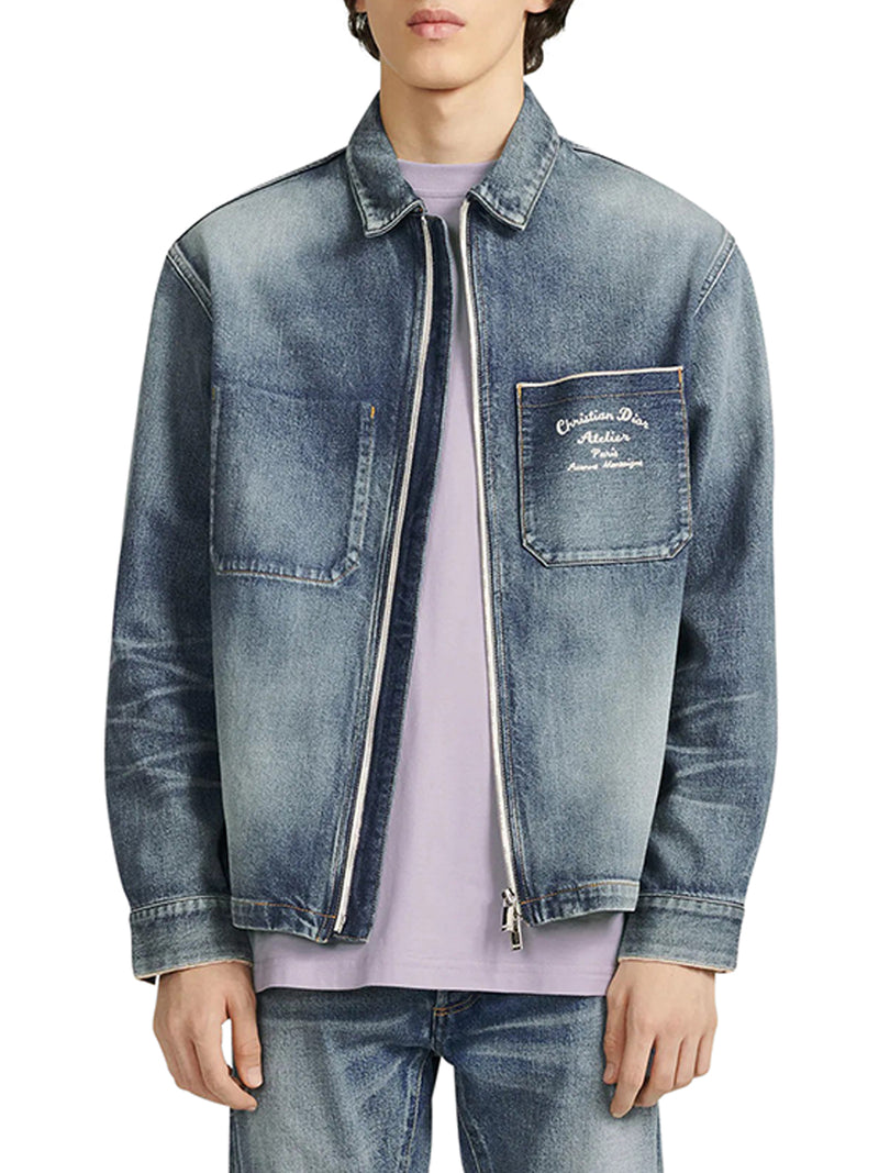ZIPPED DENIM JACKET