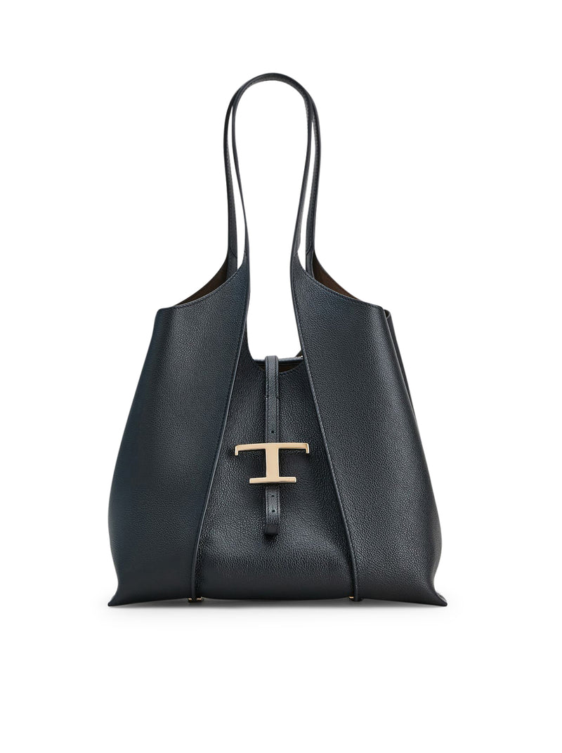 T Timeless Small Leather Shopping Bag
