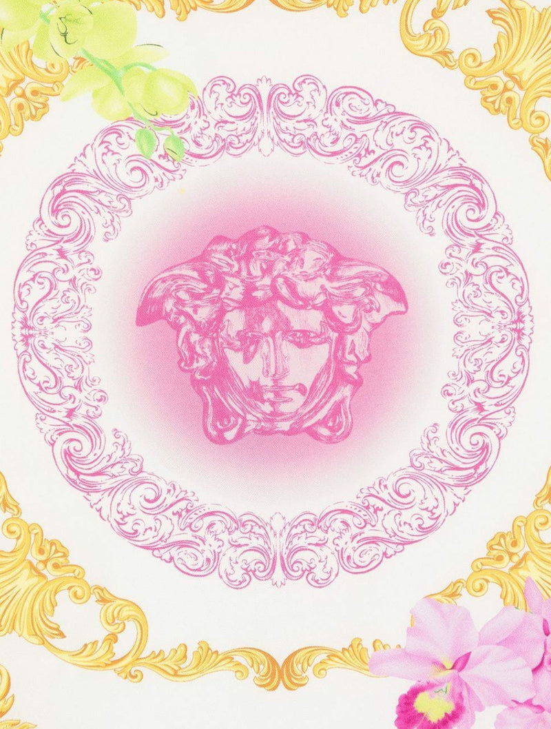 Versace Barocco-print Silk Scarf - Pink