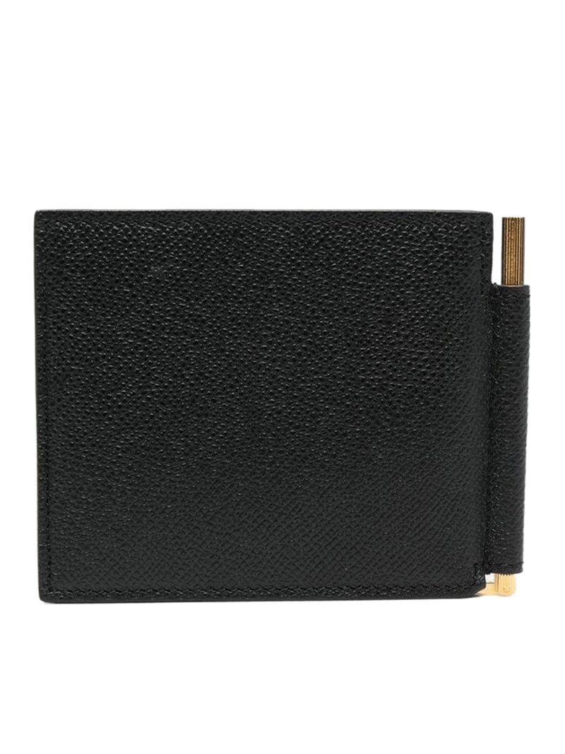 hinged leather bifold wallet