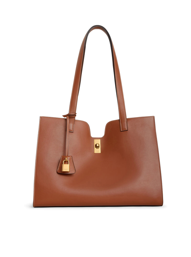 MEDIUM 16 CABAS BAG IN SMOOTH LEATHER CALFSKIN