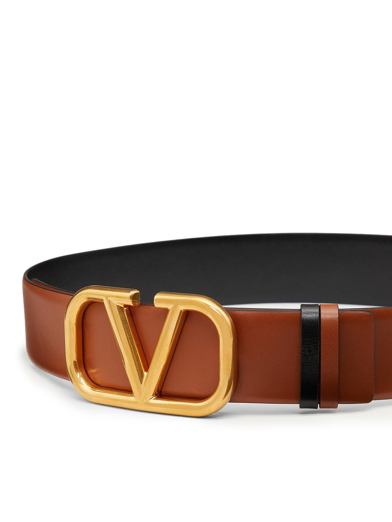 Valentino Garavani Vlogo Signature Reversible Belt In Shiny Calfskin With  Pearls 40 Mm in Natural