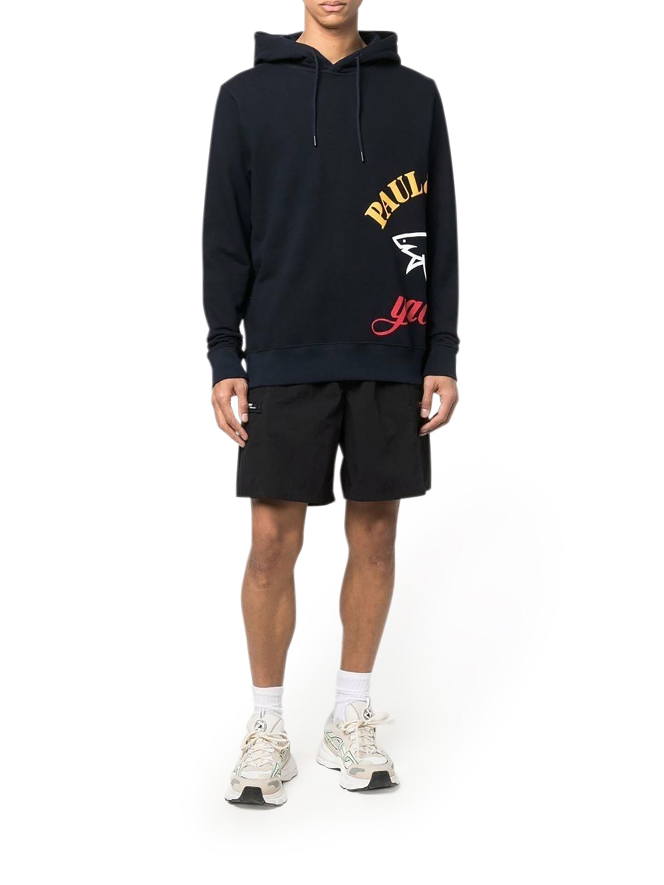 oversized logo-print hoodie