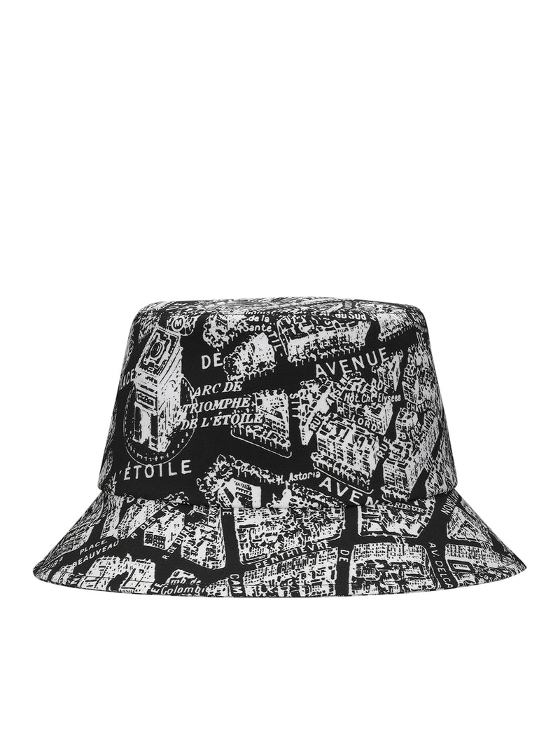 TEDDY-D PLAN DE PARIS REVERSIBLE NARROW BRIM FISHERMAN`S HAT