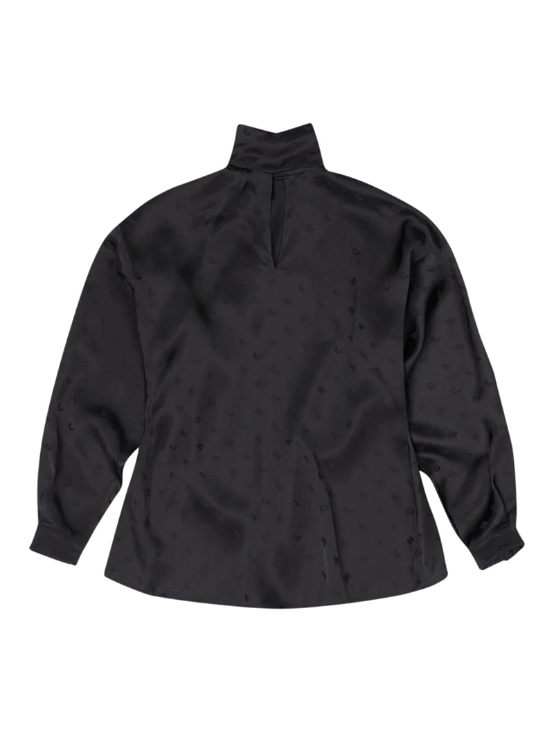 Louis Vuitton Uniform Black Button Up Blousone Shirt Size 32 Made in Serbia
