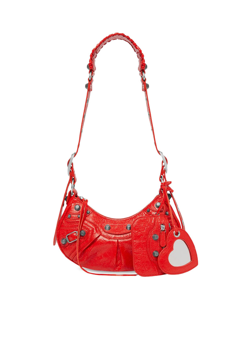 GUESS Textured Handbag with Detachable Strap For Women (Red, OS)
